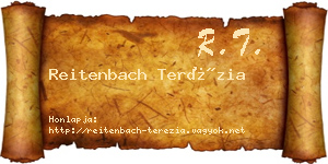 Reitenbach Terézia névjegykártya